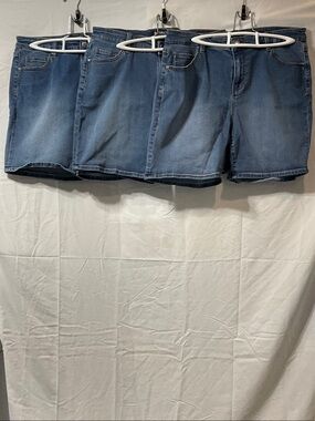 Classic Medium Wash Denim Shorts - Set of 3.  Buffalo.